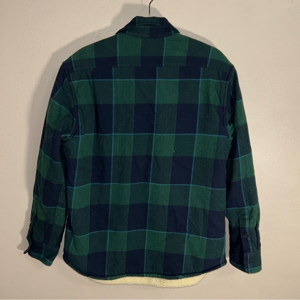 J. Crew flannel Authentic Outerwear with Cream sherpa Lining jacket - Picture 2 of 3